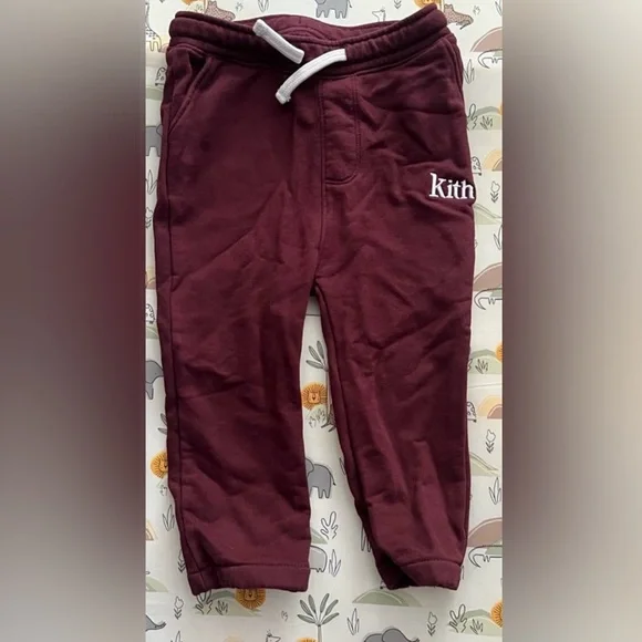 Kith kids burgundy cotton sweatsuit - Picture 6 of 6